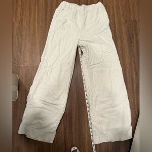Abercrombie linen pants off white size xs